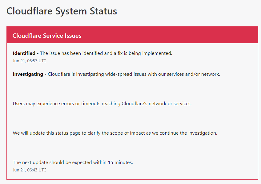 Cloudflare down internet half down onlinehyme