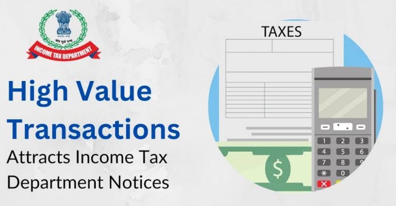 High Value Transactions Income Tax Notice
